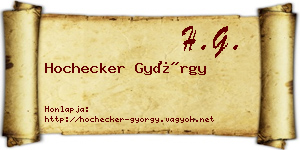 Hochecker György névjegykártya